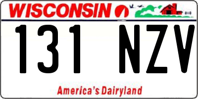 WI license plate 131NZV