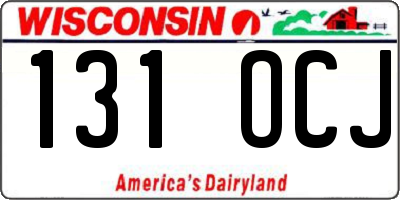 WI license plate 131OCJ