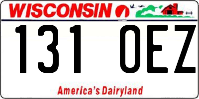 WI license plate 131OEZ
