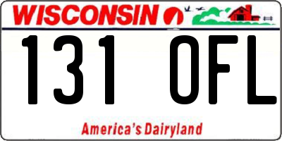 WI license plate 131OFL