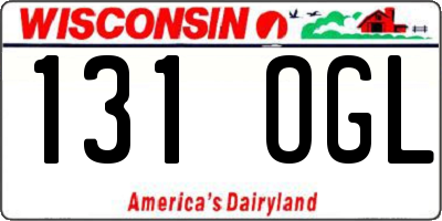 WI license plate 131OGL