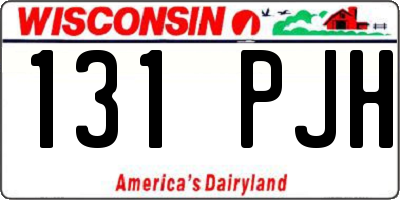 WI license plate 131PJH