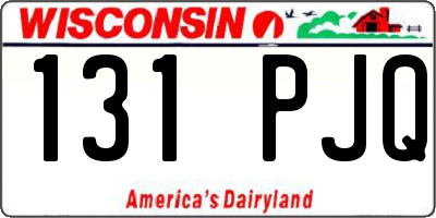 WI license plate 131PJQ