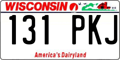 WI license plate 131PKJ