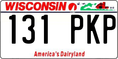 WI license plate 131PKP