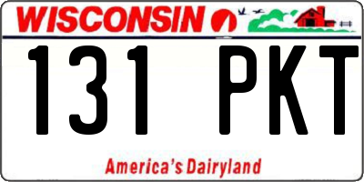 WI license plate 131PKT