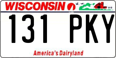 WI license plate 131PKY