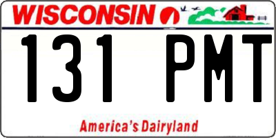 WI license plate 131PMT