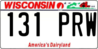 WI license plate 131PRW