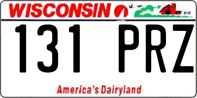 WI license plate 131PRZ