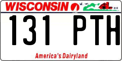 WI license plate 131PTH
