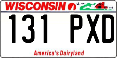 WI license plate 131PXD