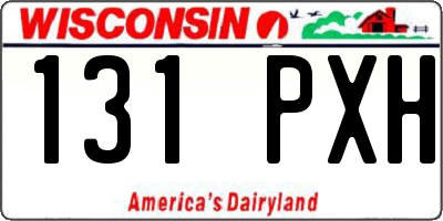 WI license plate 131PXH