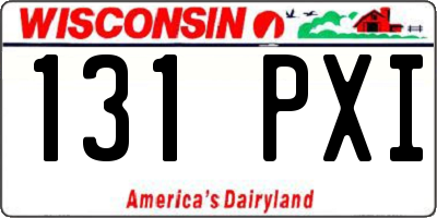 WI license plate 131PXI