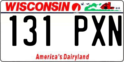 WI license plate 131PXN