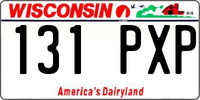WI license plate 131PXP
