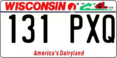 WI license plate 131PXQ
