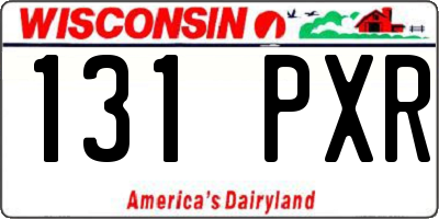 WI license plate 131PXR