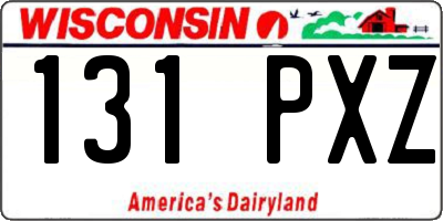 WI license plate 131PXZ