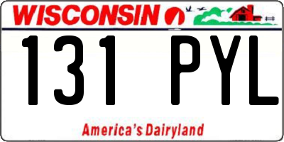 WI license plate 131PYL