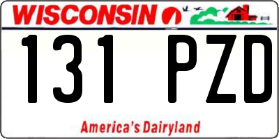 WI license plate 131PZD