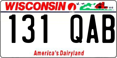 WI license plate 131QAB