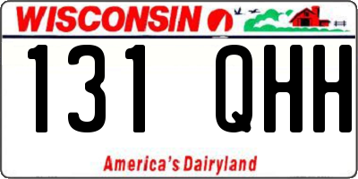WI license plate 131QHH