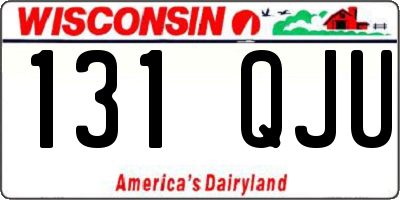 WI license plate 131QJU