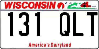 WI license plate 131QLT