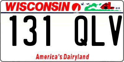 WI license plate 131QLV