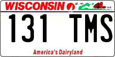 WI license plate 131TMS