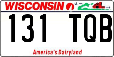 WI license plate 131TQB