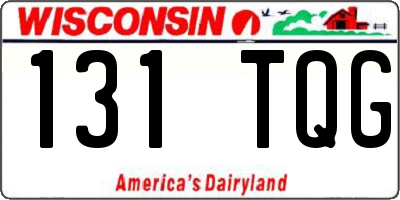 WI license plate 131TQG