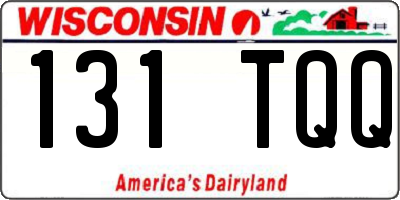 WI license plate 131TQQ