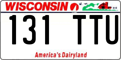 WI license plate 131TTU