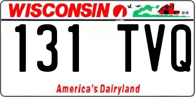 WI license plate 131TVQ