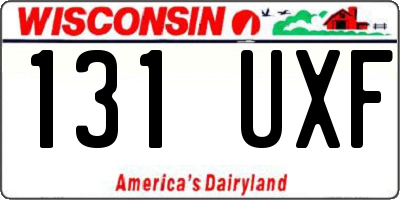 WI license plate 131UXF