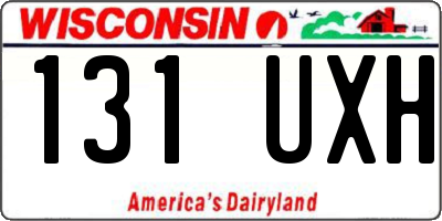 WI license plate 131UXH