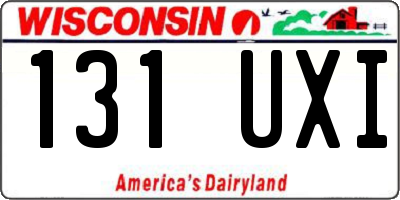 WI license plate 131UXI
