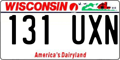 WI license plate 131UXN
