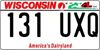 WI license plate 131UXQ