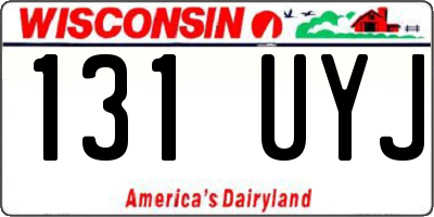 WI license plate 131UYJ