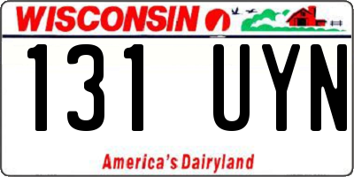 WI license plate 131UYN