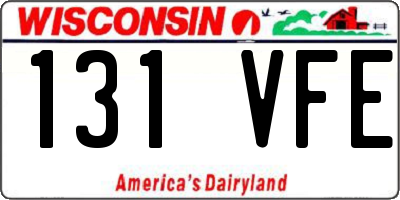WI license plate 131VFE