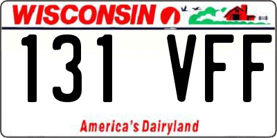 WI license plate 131VFF