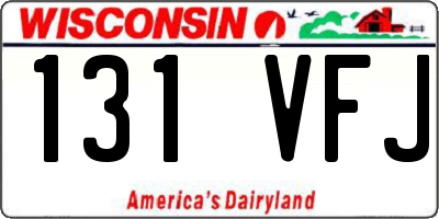 WI license plate 131VFJ
