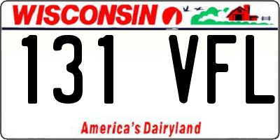 WI license plate 131VFL