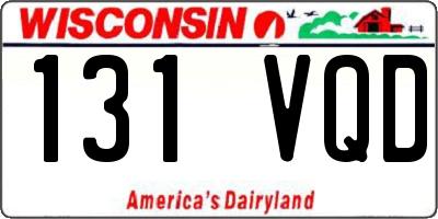WI license plate 131VQD