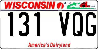 WI license plate 131VQG