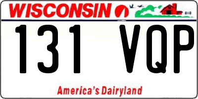 WI license plate 131VQP